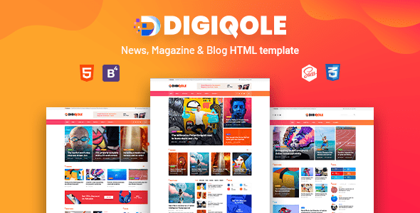Digiqole 完美汉化中文版|新闻杂志博客响应式WordPress主题模板-极客小站
