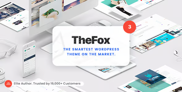 TheFox 汉化中文版|多功能响应式专业WordPress企业主题模板-极客小站