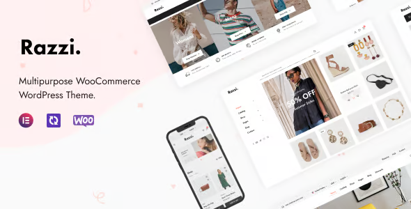 Razzi 英文专业版|简约数字商店服装WooCommerce WordPress 主题-极客小站
