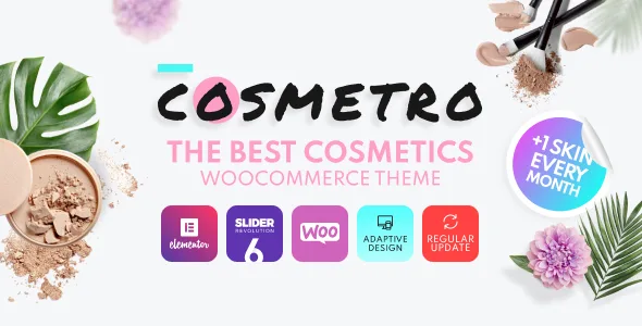 Cosmetro 英文专业版|化妆品商店 Elementor WooCommerce WordPress主题-极客小站