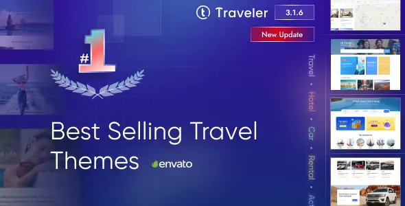 Traveler 英文专业版|旅游网站旅行预订WordPress模板-极客小站