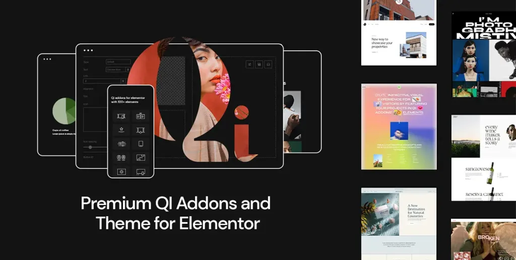 Qi Addons For Elementor Premium 汉化中文版|灵活强大的Elementor扩展插件-极客小站