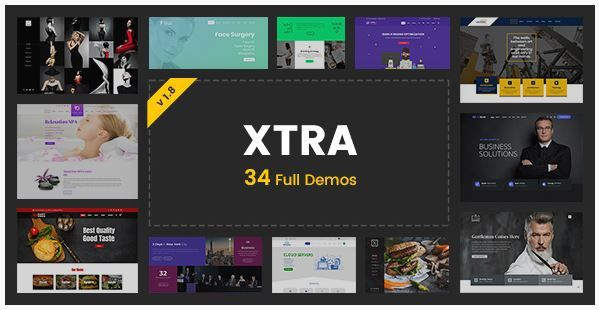 XTRA 完美汉化中文版|创意响应式轻量WordPress企业主题-极客小站