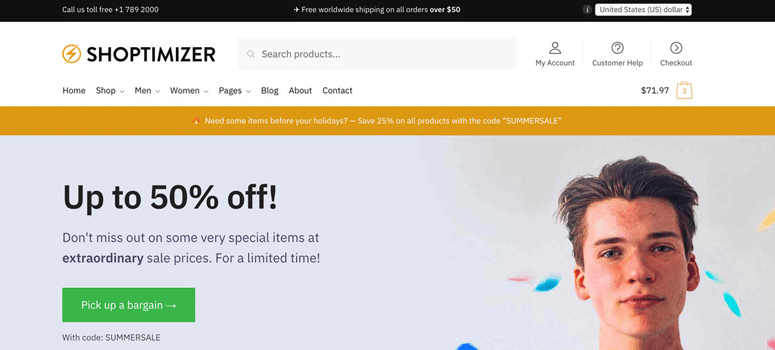 Shoptimizer 汉化中文版|服装服饰极速优化WooCommerce WordPress电商企业主题模板-极客小站