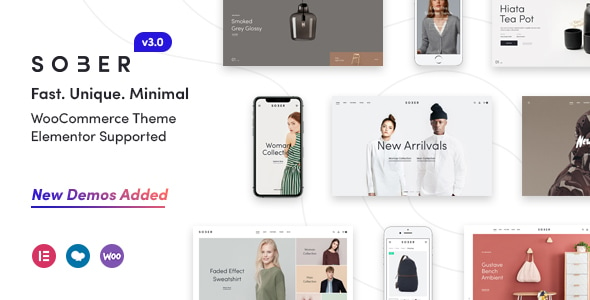 Sober 完美汉化中文版|服装科技高级WooCommerce WordPress电子商务主题模板-极客小站