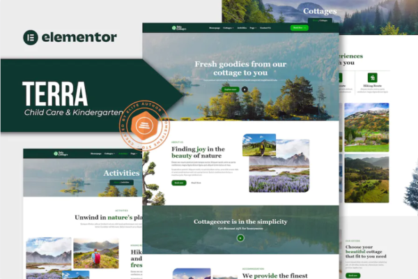 Tula – 自然小屋 Elementor 模板套件-极客小站