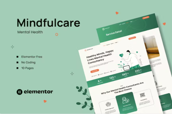 Mindfulcare-心理健康顾问模板工具包-极客小站