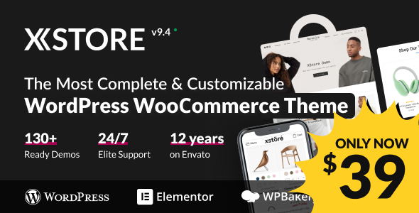 XStore 汉化中文版|高级多功能自定义WooCommerce主题模板