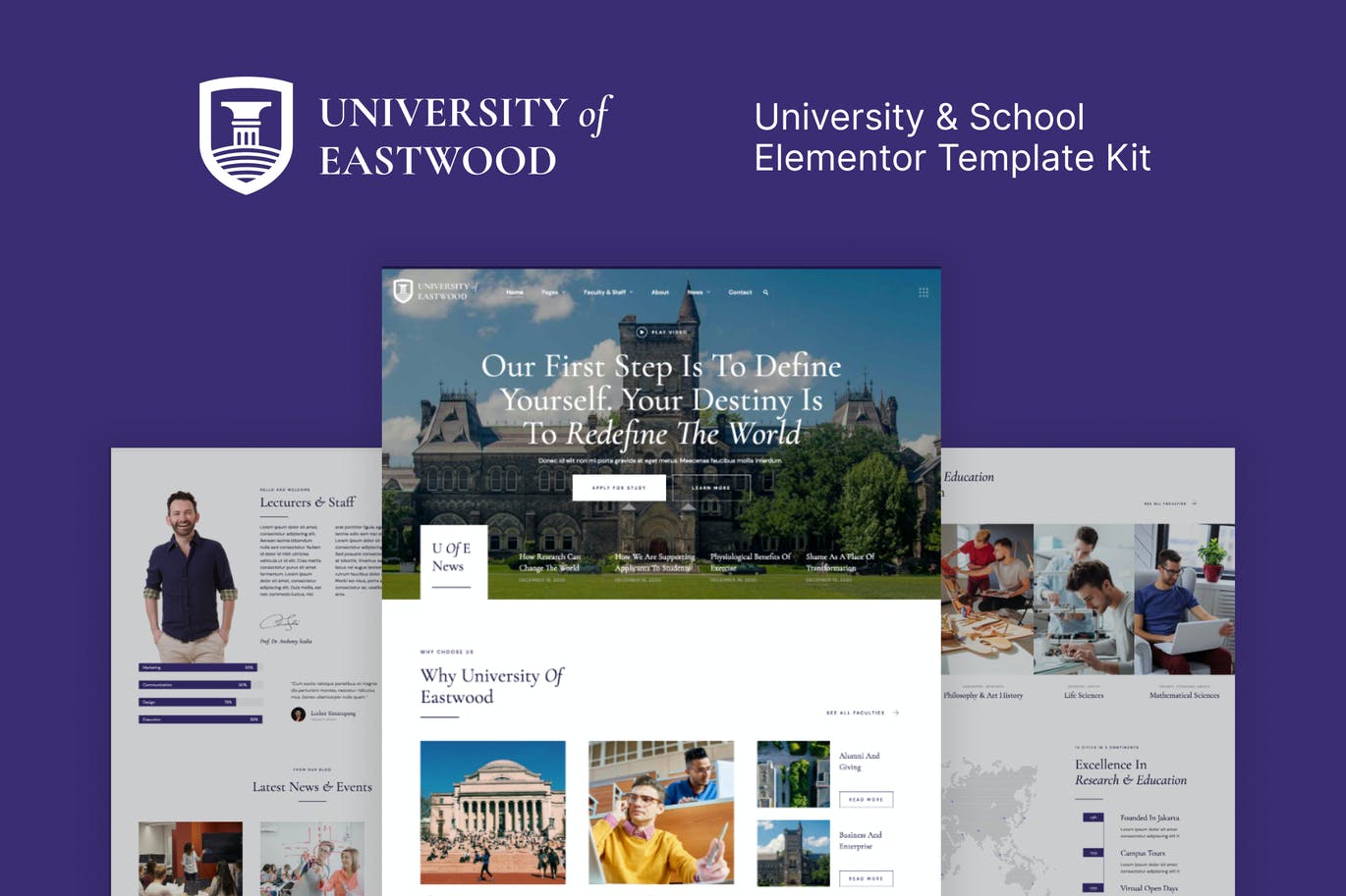 Eastwood – 大学和学校 Elementor Template Kit-极客小站