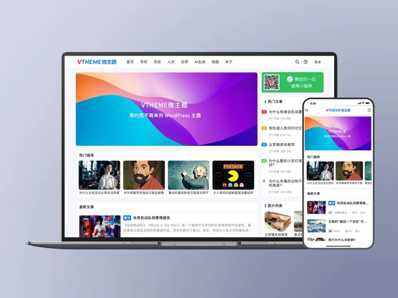 MirageV 主题-极客小站