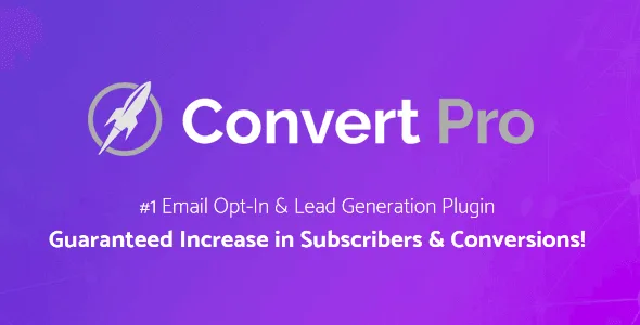 Convert Pro 汉化中文版|电子邮件订阅和潜在客户生成插件WordPress插件下载-极客小站