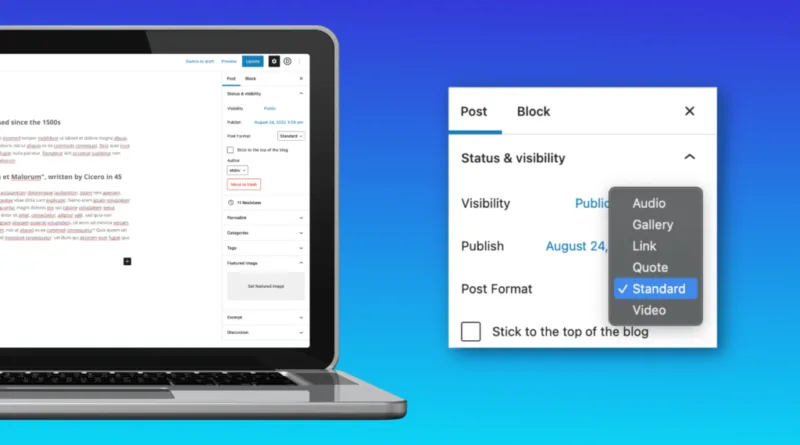 如何创建WordPress文章格式-极客小站