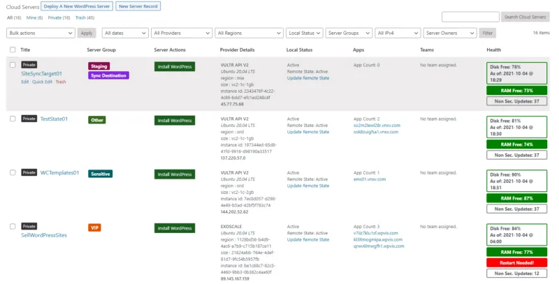 WPCloudDeploy为WordPress管理员带来站点和服务器管理-极客小站