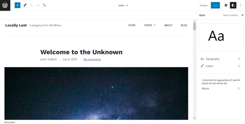 Gutenberg 11.6改进全局样式UI及增加子主题支持-极客小站