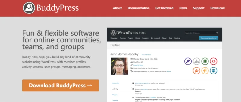 BuddyPress 9.0计划在WordPress 5.8之前发布基于区块的小工具-极客小站