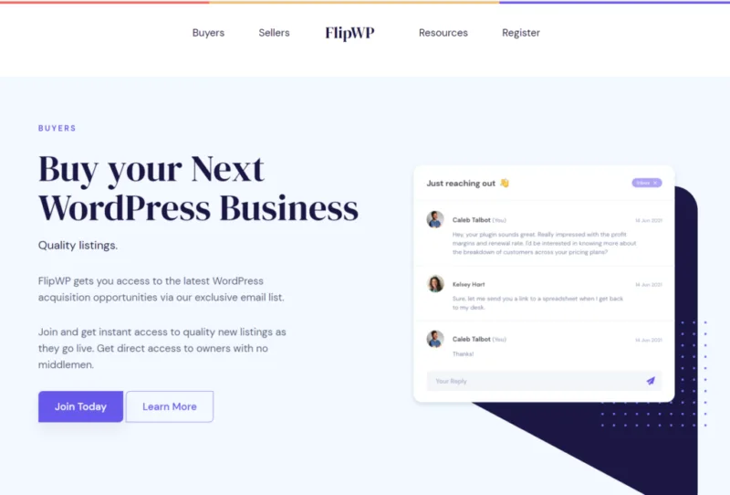 Alex Denning和Iain Poulson推出WordPress相关交易平台FlipWP-极客小站