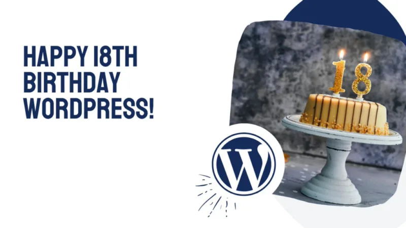 WordPress十八周年生日快乐-极客小站