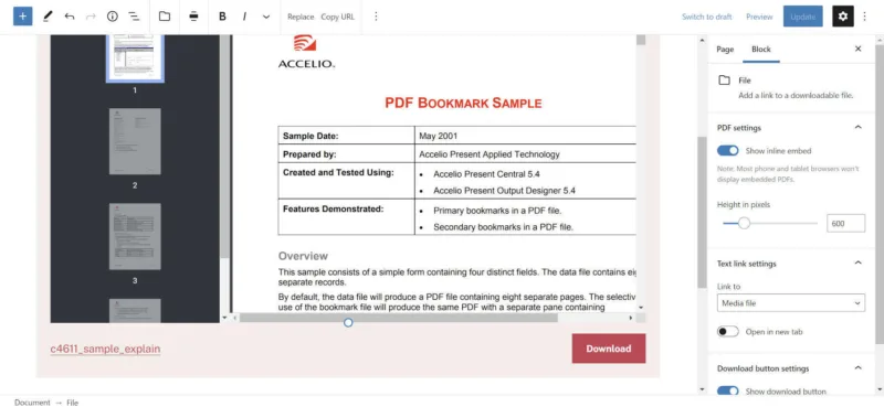 Gutenberg 10.5嵌入PDF/添加Verse区块颜色选项并引入新版式-极客小站
