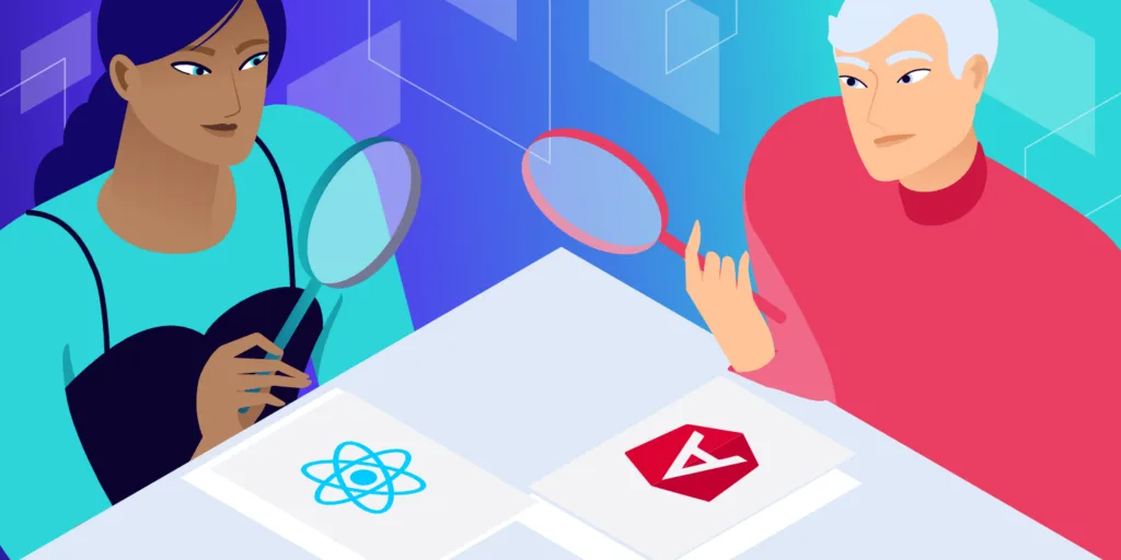 Angular vs React：深入对比这两个JavaScript框架-极客小站