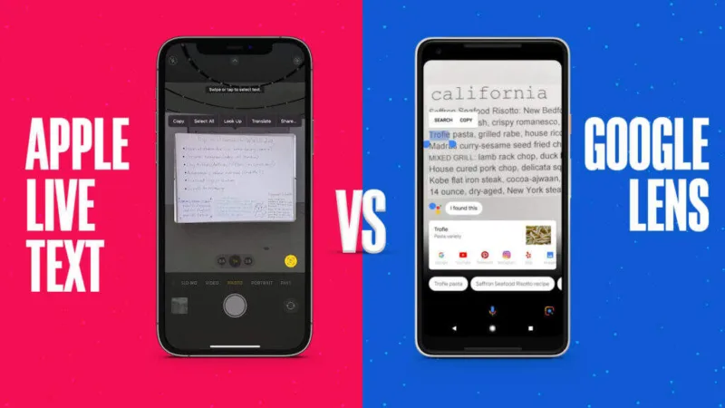 Apple Live Text vs Google Lens：谁才是最佳图像识别？-极客小站