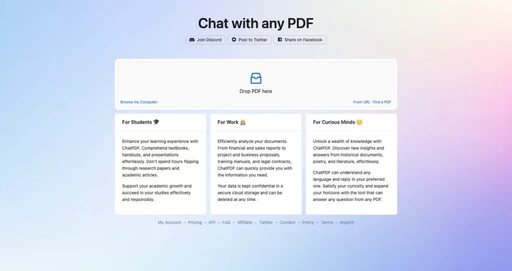 如何使用ChatPDF：基于PDF文档内容的AI聊天机器人-myforexstore