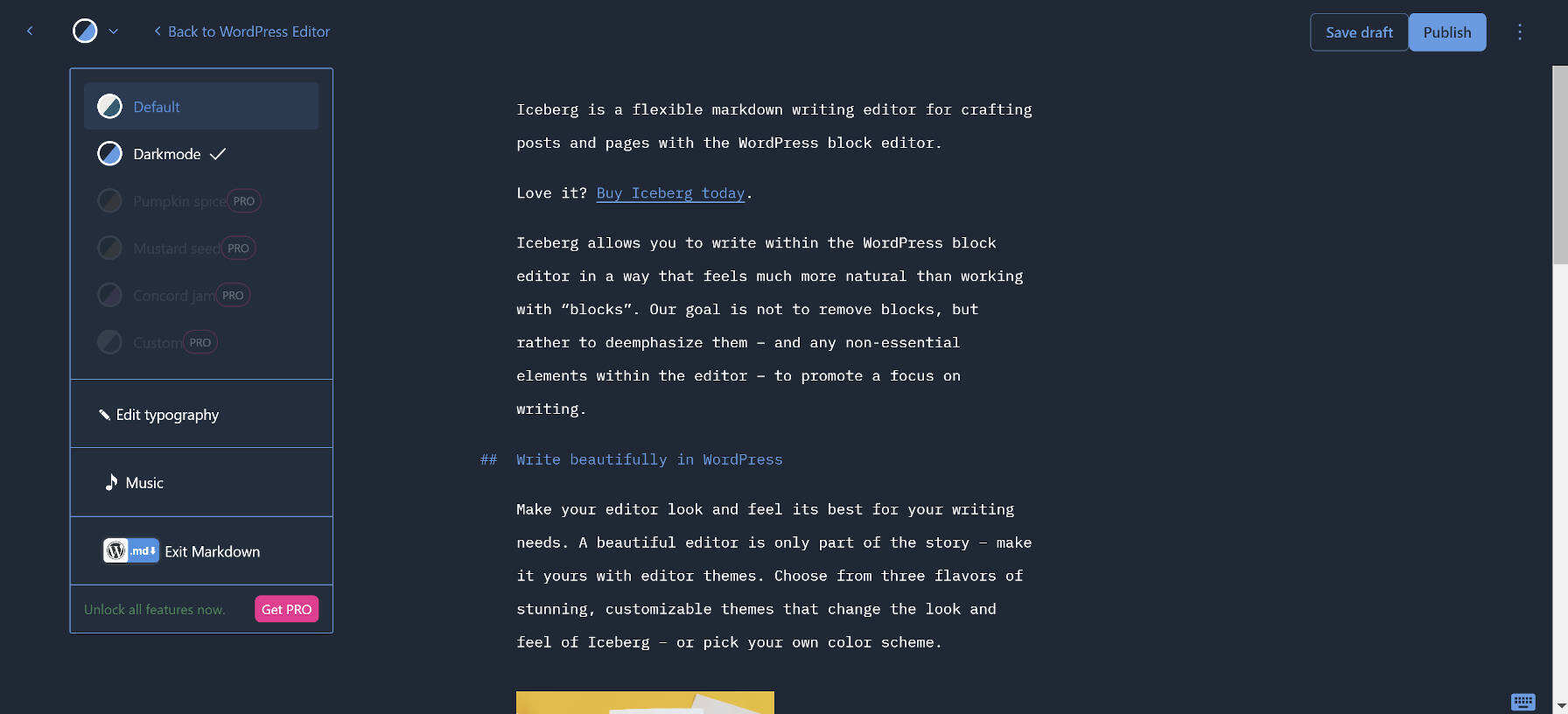 暗黑模式插件WP Dark Mode易主并重命名为WP Markdown Editor-myforexstore
